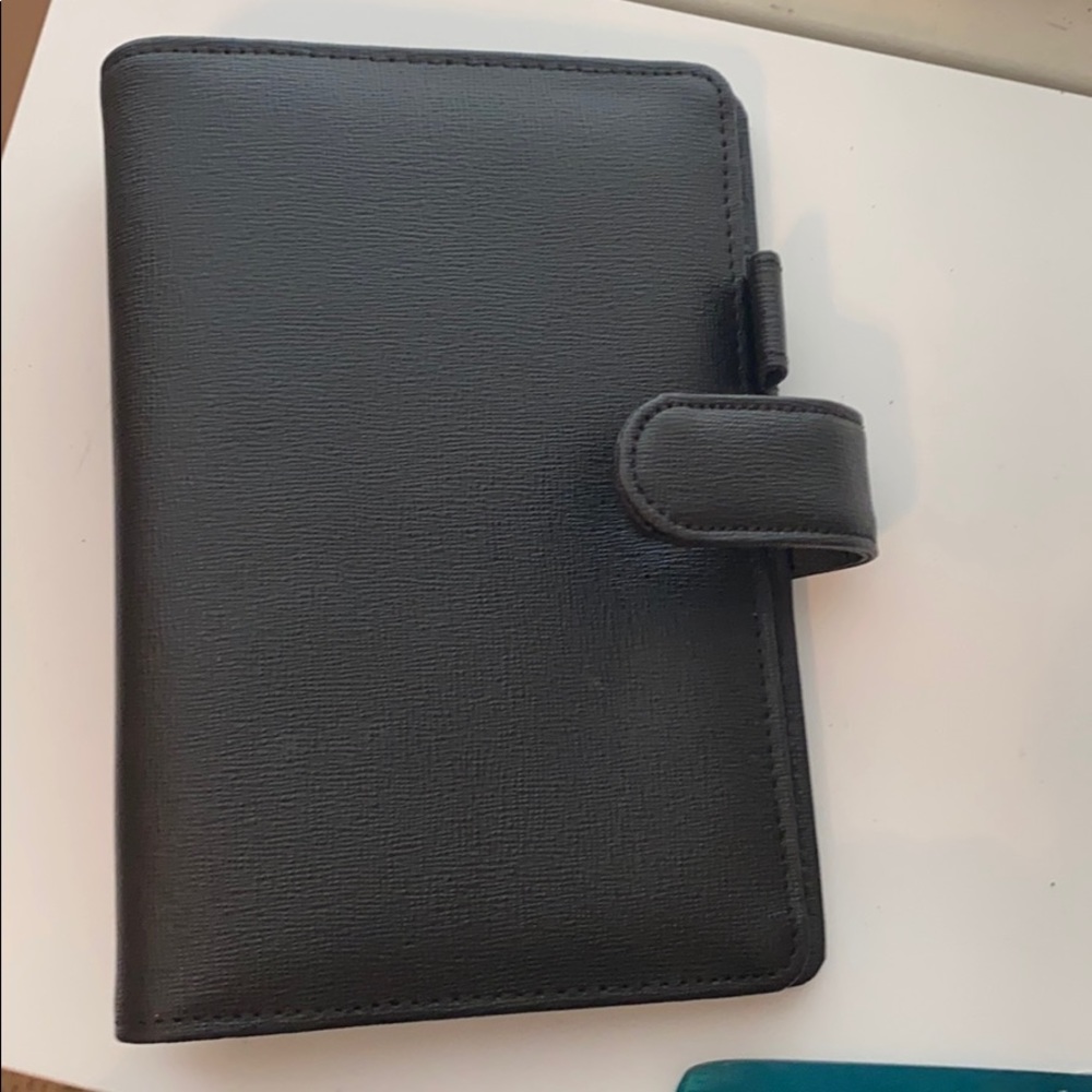 Cloth & Paper Personal Size Agenda: Black Rings